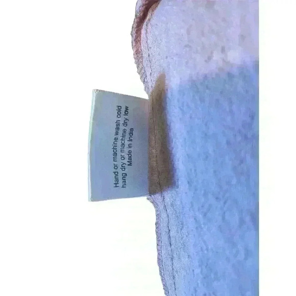 PO-EM “Ode” Natural Handwoven cotton block printed summer wrap dress XS - Picture 8 of 9